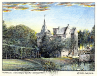202913 Gezicht op het kasteel Sypestein (Nieuw-Loosdrechtsedijk 146-150) te Nieuw-Loosdrecht (gemeente Loosdrecht).N.B. ...